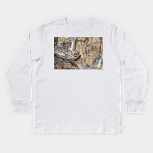 African Barred Owlet Kids Long Sleeve T-Shirt